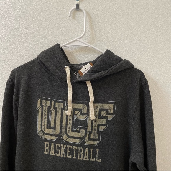 Retro Brand UCF Basketball Pullover Hoodie Black Gray New With Tag - Picture 2 of 6